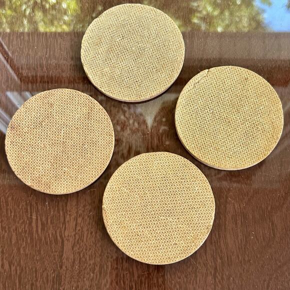 Vintage Hand-Painted Rose Coasters – Set of 4 – 3.5” Diameter - Picture 7 of 8